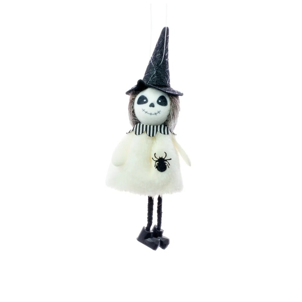 Ornament Skeleton Girl Halloween Spider Hanging Cute‎ NWT